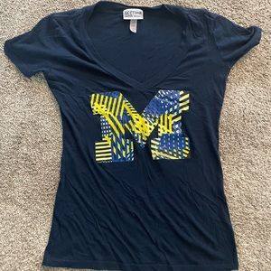 Majestic Women’s Michigan V-neck Tee